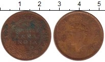 монета - индия 1/4 анны - подробная информация фото 1