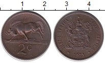 монета - юар 2 цента - подробная информация фото 1