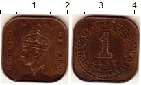 монета - малайя 1 цент - подробная информация фото 1