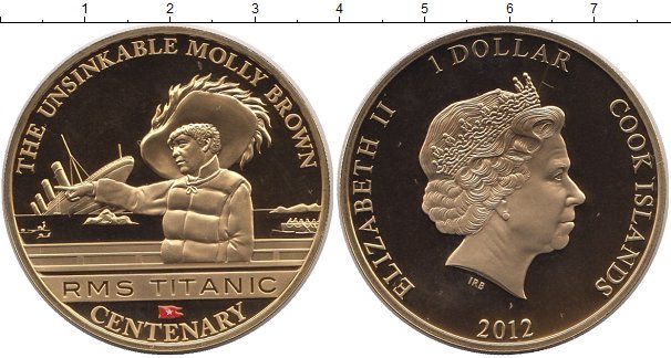 1 доллар кука. 1 Доллар острова Кука. Монета Титаник. Монета 100 лет гибели Титаника. Титаник на монете Фиджи 2012.