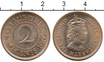 монета - маврикий 2 цента - подробная информация фото 1