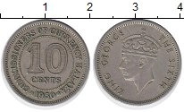 монета - малайя 10 центов - подробная информация фото 1