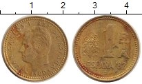 монета - испания 1 песета - подробная информация фото 1