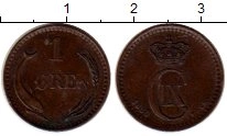 монета - дания 1 эре - подробная информация фото 1