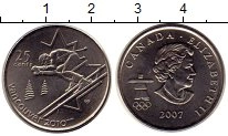 монета - канада 25 центов - подробная информация фото 1
