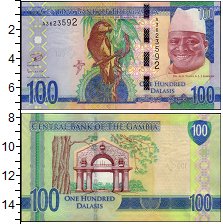 Банкнота Гамбия 100 даласи   UNC