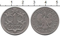 монета - польша 1 злотый - подробная информация фото 1