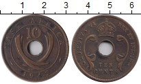монета - восточная африка 10 центов - подробная информация фото 1