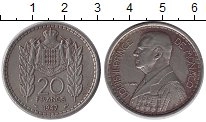 монета - монако 20 франков - подробная информация фото 1