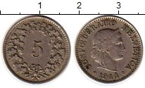 монета - швейцария 5 рапп - подробная информация фото 1