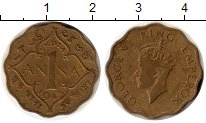 монета - индия 1 анна - подробная информация фото 1