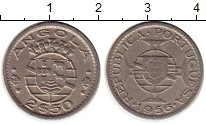 монета - ангола 2 1/2 эскудо - подробная информация фото 1