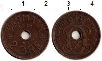 монета - дания 2 эре - подробная информация фото 1