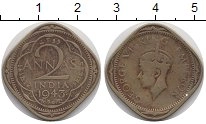 монета - индия 2 анны - подробная информация фото 1