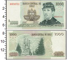 Банкнота Чили 1000 песо 2006 Игнасио Каррера UNC