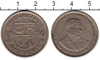 монета - маврикий 1 рупия - подробная информация фото 1