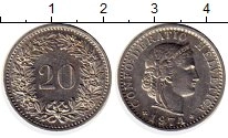 монета - швейцария 20 рапп - подробная информация фото 1