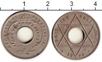 монета - западная африка 1/10 пенни - подробная информация фото 1