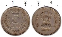 монета - индия 5 рупий - подробная информация фото 1
