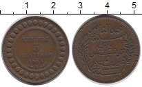 монета - тунис 5 сантим - подробная информация фото 1
