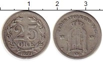 монета - швеция 25 эре - подробная информация фото 1