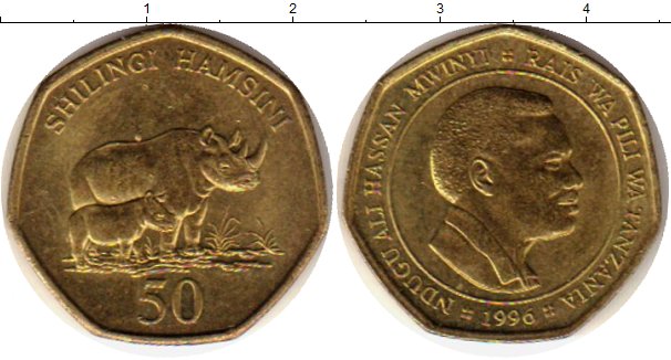 

Мелочь Клуб Нумизмат, Монета Танзания 50 шиллингов 1996 Латунь UNC-