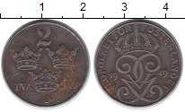 монета - швеция 2 эре - подробная информация фото 1