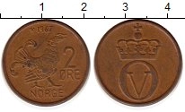 монета - норвегия 2 эре - подробная информация фото 1