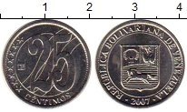 монета - венесуэла 25 сентим - подробная информация фото 1
