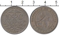 монета - боливия 10 сентаво - подробная информация фото 1