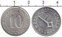 монета - бремен 10 пфеннигов - подробная информация фото 1