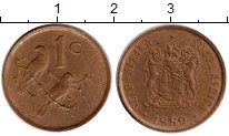 монета - юар 1 цент - подробная информация фото 1