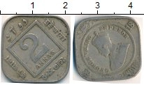 монета - индия 2 анны - подробная информация фото 1