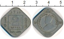 монета - индия 2 анны - подробная информация фото 1