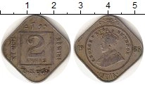 монета - индия 2 анны - подробная информация фото 1