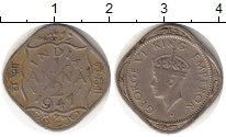 монета - индия 1/2 анны - подробная информация фото 1
