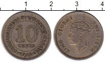 монета - малайя 10 центов - подробная информация фото 1