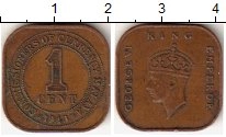 монета - малайя 1 цент - подробная информация фото 1