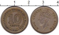 монета - малайя 10 центов - подробная информация фото 1