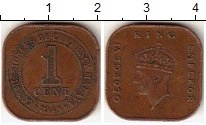 монета - малайя 1 цент - подробная информация фото 1