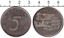 монета - швейцария 5 франков - подробная информация фото 1