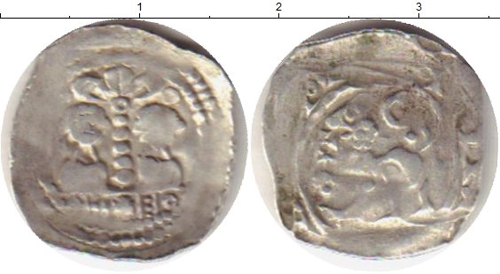 Клуб Нумизмат Монета Пфенниг Австрии Серебро Бернард II 1202-1256