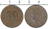 монета - малайя 20 центов - подробная информация фото 1