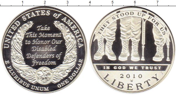 Клуб нумизмат монеты. Монета США 1 доллар 2010 серебро. Один доллар серебряный 2010. Ценник серебряные доллары.
