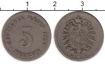монета - германия 5 пфеннигов - подробная информация фото 1