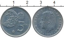 монета - испания 5 песет - подробная информация фото 1