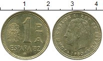 монета - испания 1 песета - подробная информация фото 1