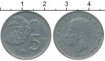 монета - испания 5 песет - подробная информация фото 1