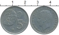 монета - испания 5 песет - подробная информация фото 1