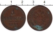 монета - австрия 1 крейцер - подробная информация фото 1